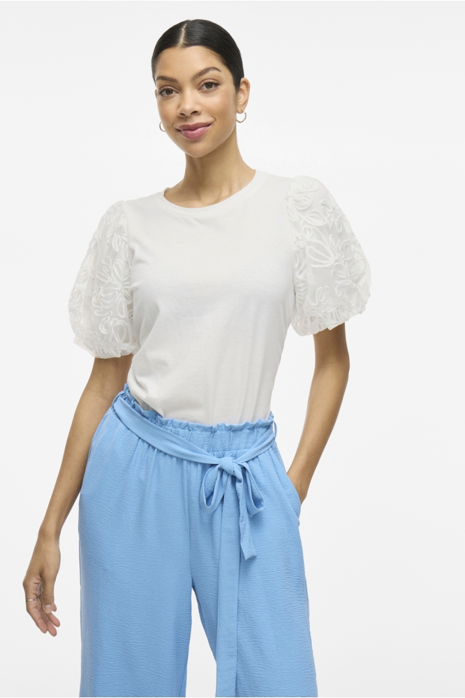 VISIMONIA O-NECK S/S TOP 14107505 SNOW WHITE